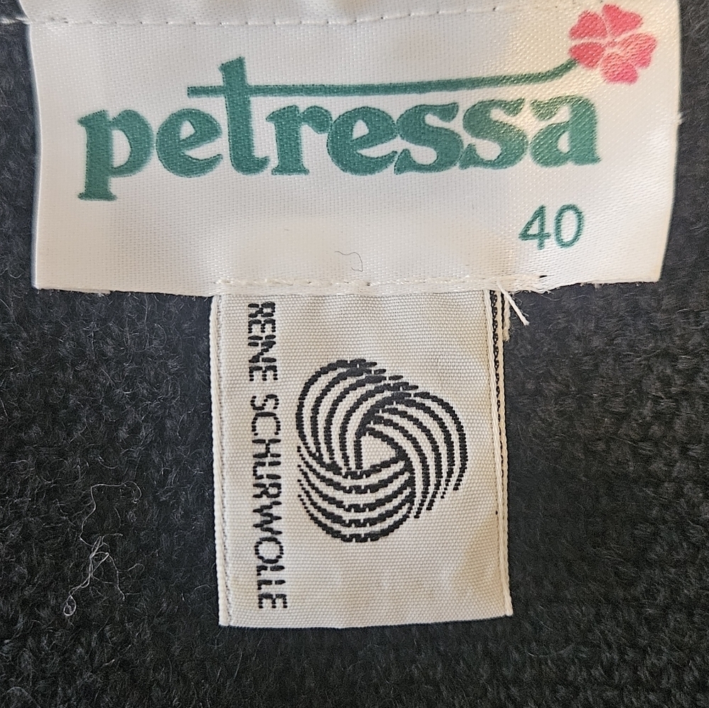 Petressa Pure New Wool Embroidered Size 40 Vintage - Picture 2 of 10